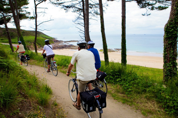 balade à velo proche des plage de cap Fréhel