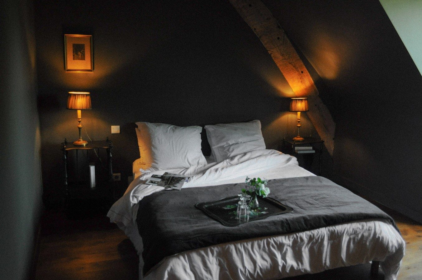 Vue d'ensemble de la chambre Mignonne manoir de la Villeneuve chambre d'hote Bretagne